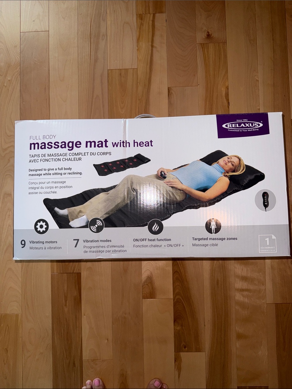 Full Body Massage Mat with Heat - Purple - Picture 1 of 3